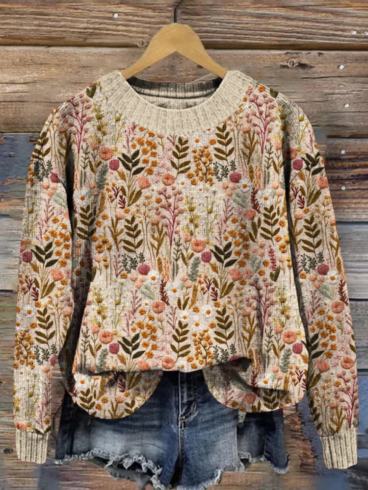 Vivienne | Comfortable floral sweater