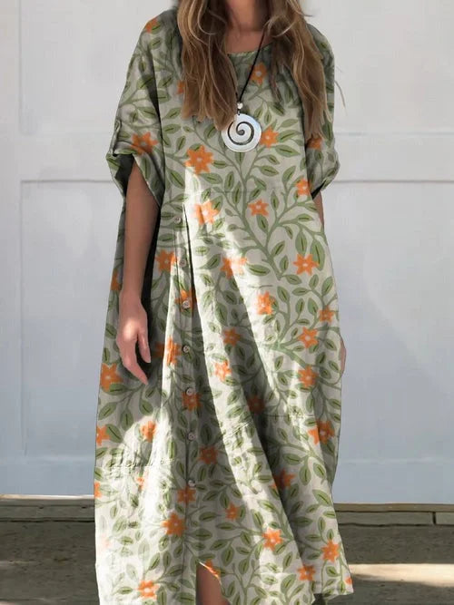 Akenehi | Linen Cotton Dress