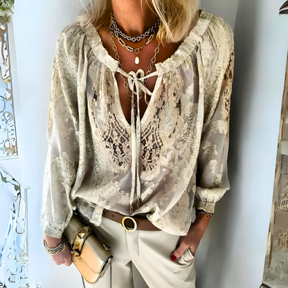 Sophie - Bohemian Lace Blouse