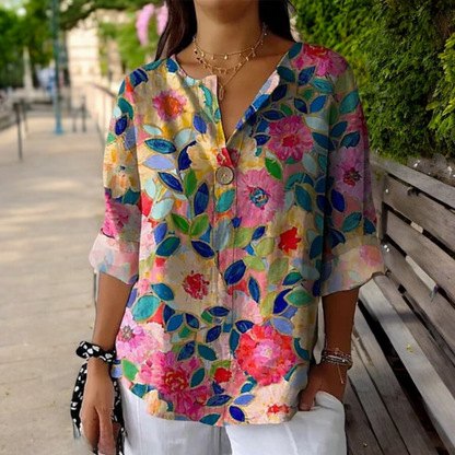 Lara | Blouse with Floral Print