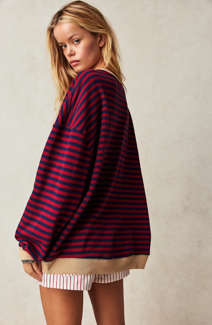 MAYA™ | Gestreifter Oversize-Pullover