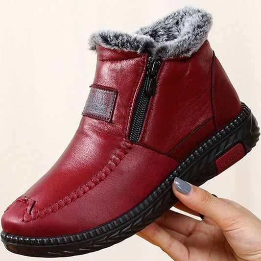 Yvonne | Leather Winter Boots with Non-Slip Sole