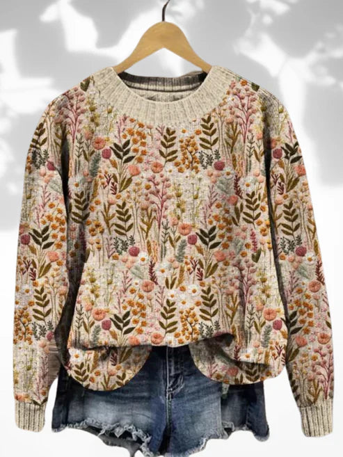 Vivienne | Comfortable floral sweater