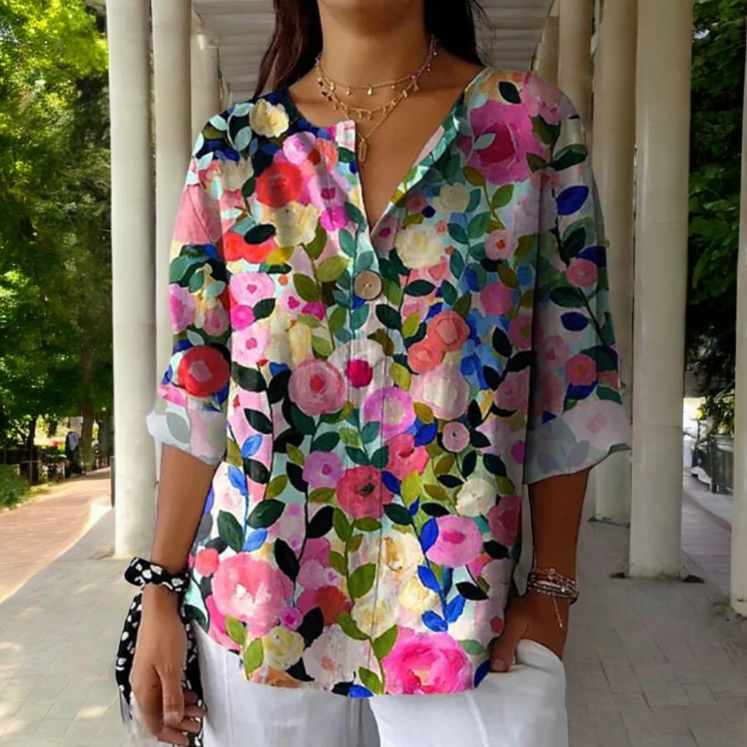 Lara | Blouse with Floral Print