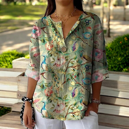 Lara | Blouse with Floral Print