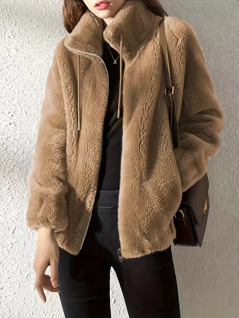 Addison | Chic Zip-Up Teddy Coat