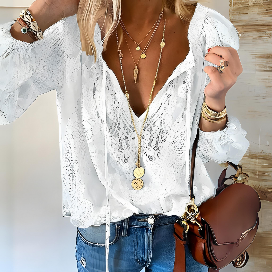 Sophie - Bohemian Lace Blouse