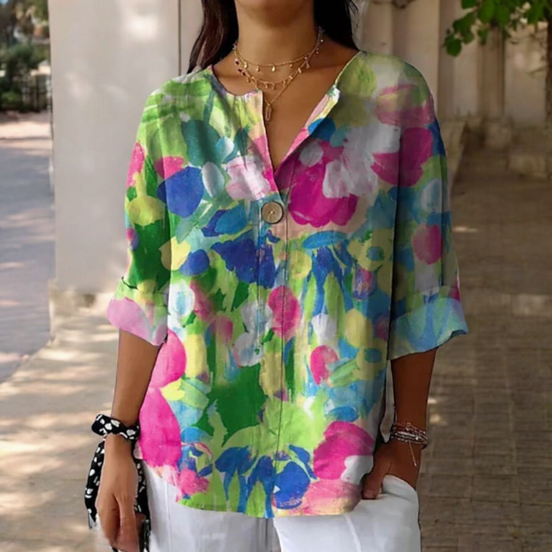 Lara | Blouse with Floral Print