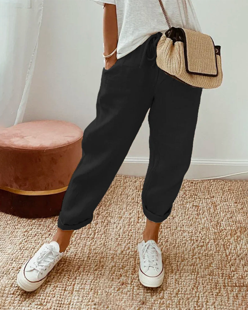 LUCY - Anti-Sweat Luxe Cotton Pants