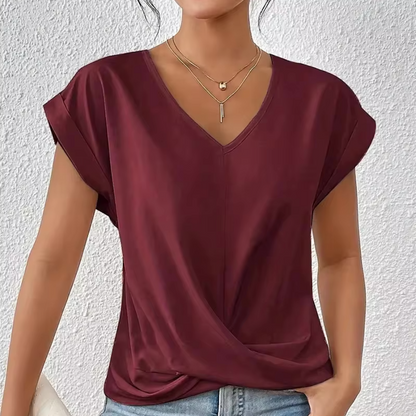 Sally - V-Neck Belly Covering Top (Buy 1 Get 1 Free)