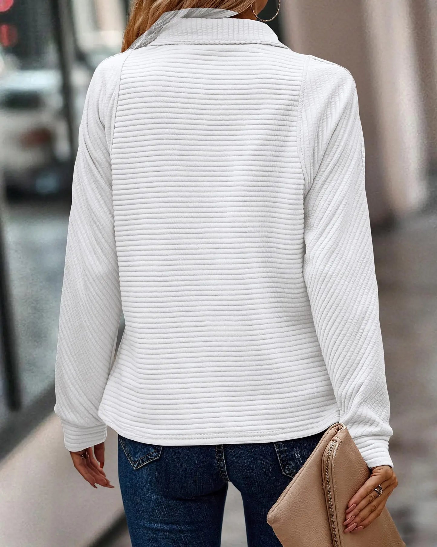 Jasmijn - Comfortable Half Zip sweater