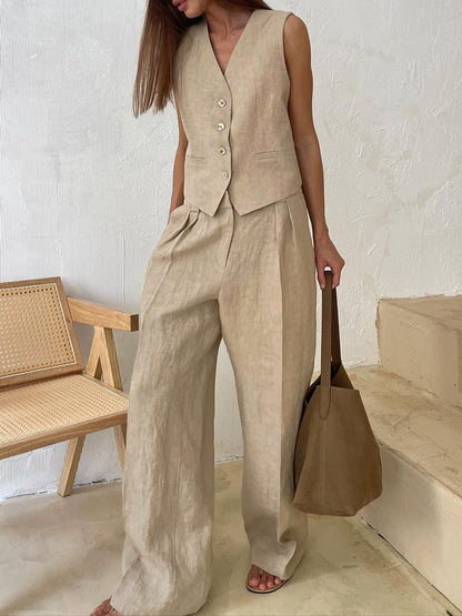 Sophia | All-Day Comfort Cotton-Linen Set