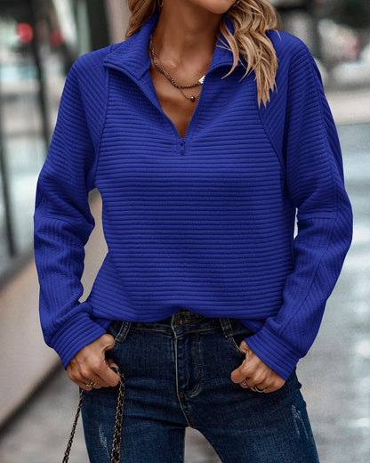 Jasmijn - Comfortable Half Zip sweater