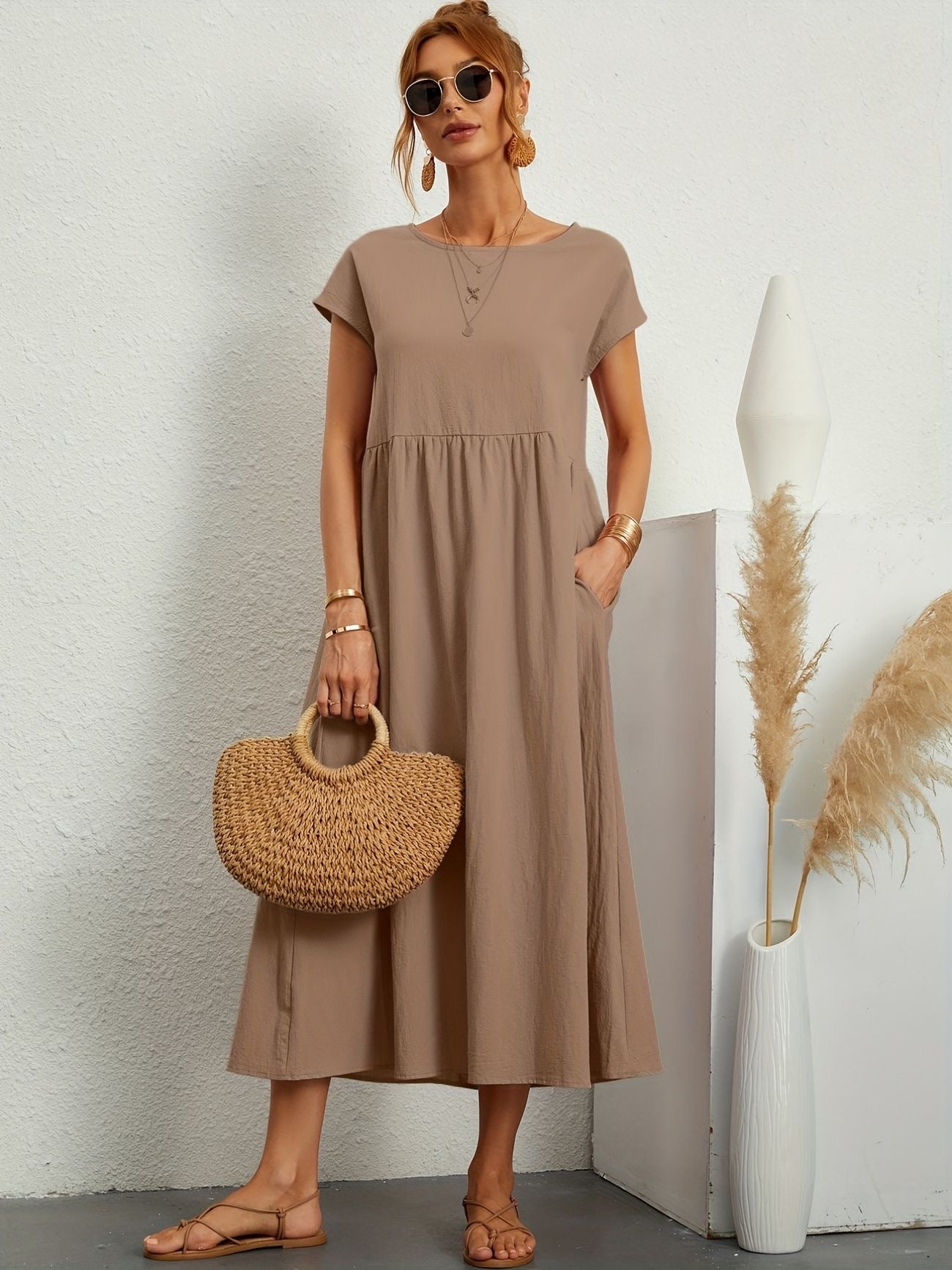 Celene | Tummy Covering Casual Dress