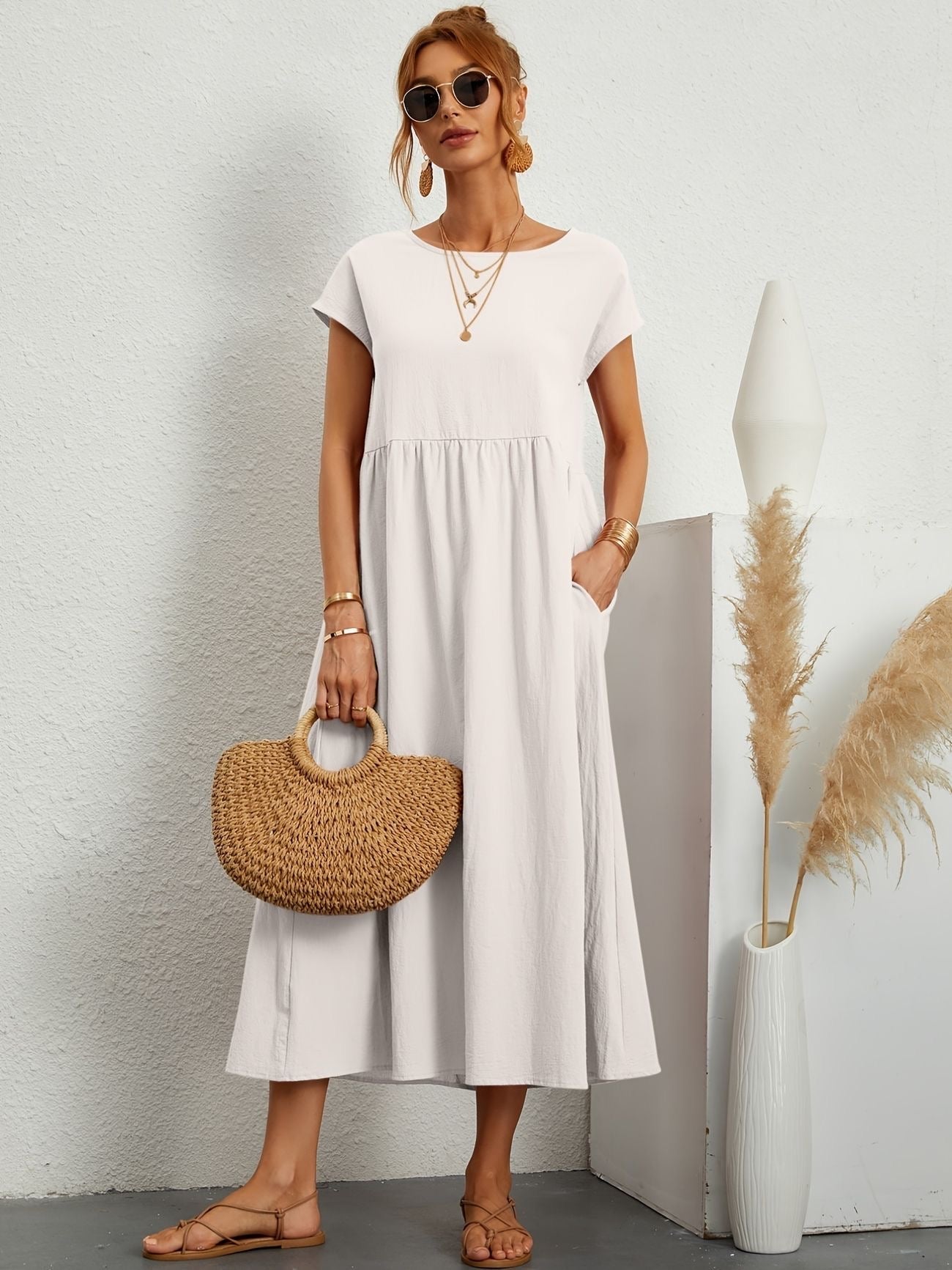 Celene | Tummy Covering Casual Dress