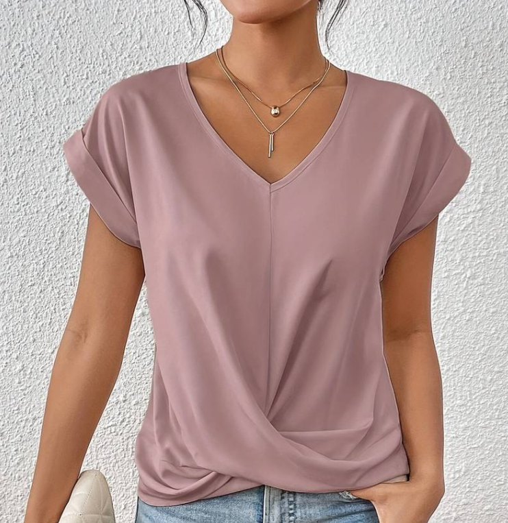 Sally - V-Neck Belly Covering Top (Buy 1 Get 1 Free)