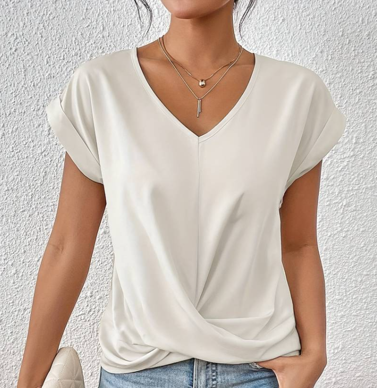 Sally - V-Neck Belly Covering Top (Buy 1 Get 1 Free)