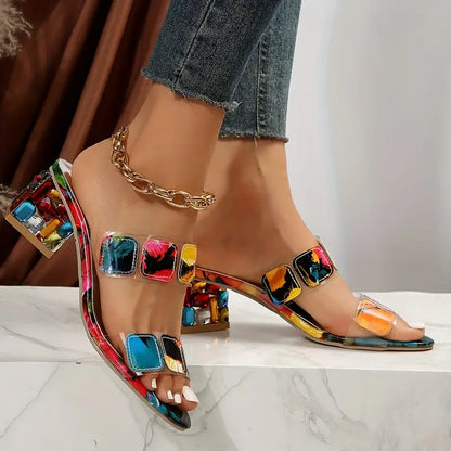 Ingrid | Colorful Double Strap Sandals