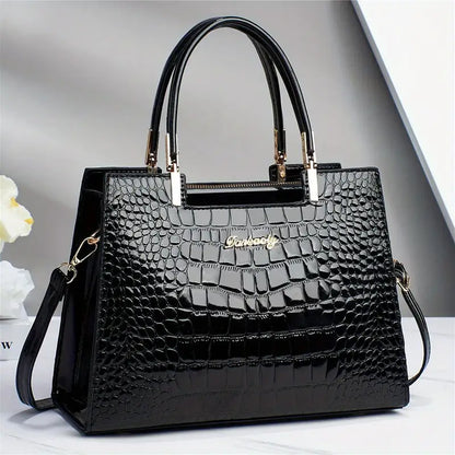 Scarlett | Crocodile Pattern Handbag