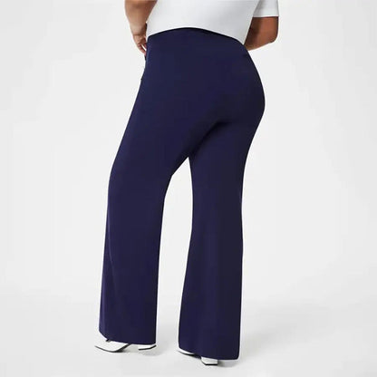 Pippa | Women's Plus Size High Stretch High-Waist Wide-Leg Pants