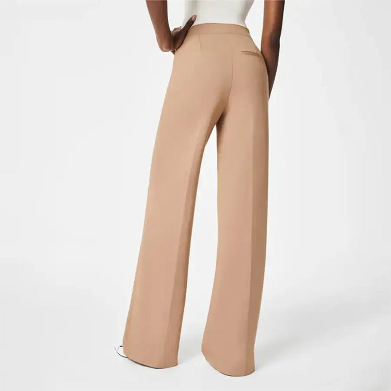 Pippa | Women's Plus Size High Stretch High-Waist Wide-Leg Pants