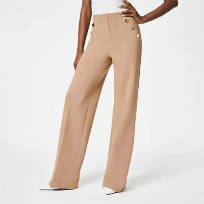 Pippa | Women's Plus Size High Stretch High-Waist Wide-Leg Pants